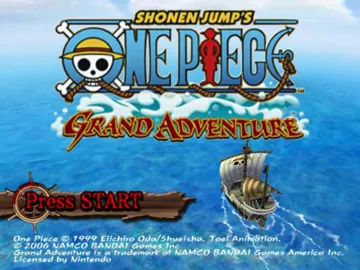 Shonen Jump's One Piece - Grand Adventure screen shot title